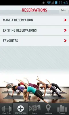 Crunch Fitness android App screenshot 2